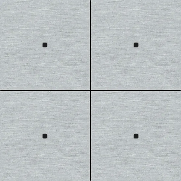 A 4-fold Tense Intensity front in brushed alu, with four LED points